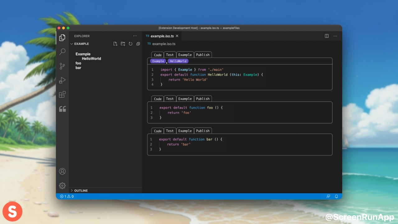 ScreenRun - Create beautiful screen recordings in seconds