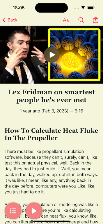 Instant Transcripts for Lex Friedman on the smartest people he has even met