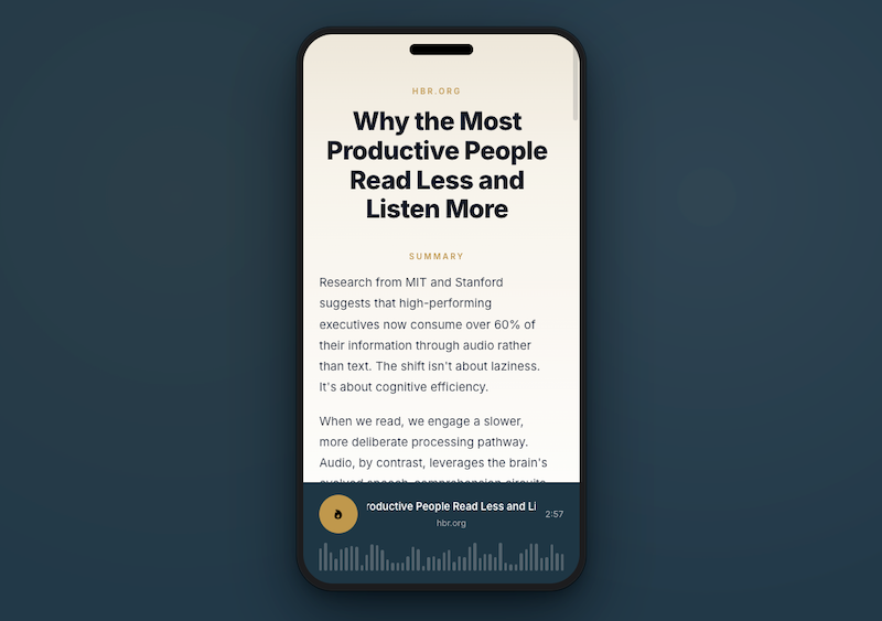 VoiceView - Instant AI summaries and audio overviews