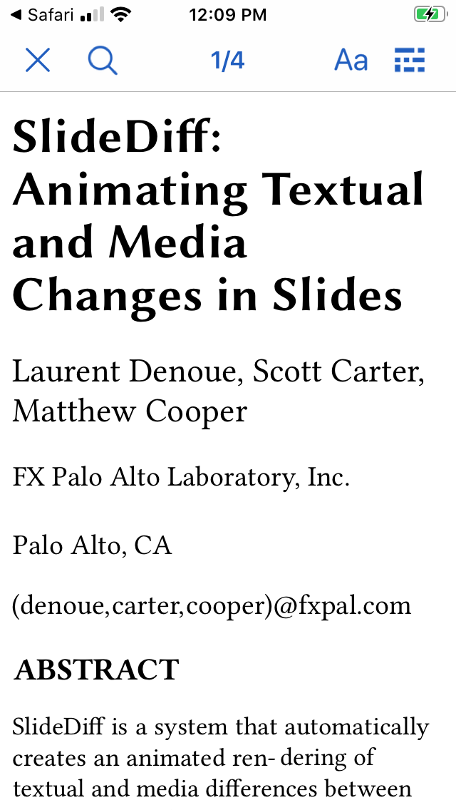PDF Reflow - Read PDF files formatted for your mobile
